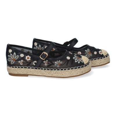 Bailarina Estilo Apargata con Yute para Mujer, Diseño Moderno Floral, Comodo y Elegante - Imagen 5