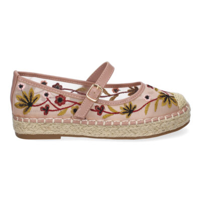 Bailarina Estilo Apargata con Yute para Mujer, Diseño Moderno Floral, Comodo y Elegante - Imagen 2