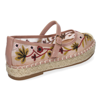 Bailarina Estilo Apargata con Yute para Mujer, Diseño Moderno Floral, Comodo y Elegante - Imagen 4
