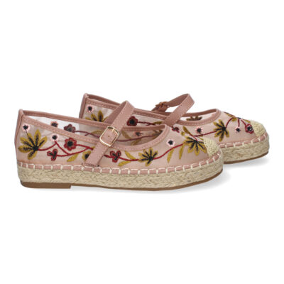 Bailarina Estilo Apargata con Yute para Mujer, Diseño Moderno Floral, Comodo y Elegante - Imagen 5