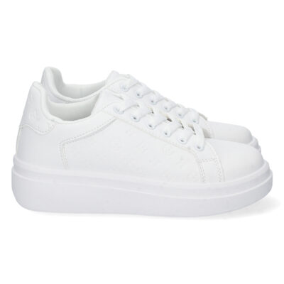 Zapatilla Plana con Grabado y Cordones