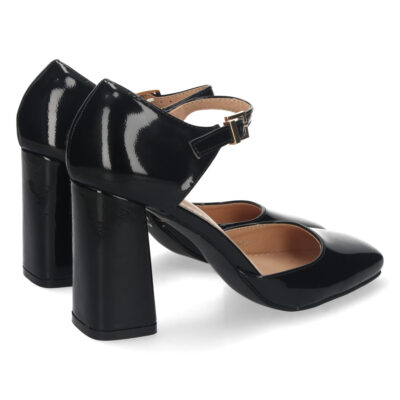 Zapato de Tacon Estilo Charol con Hebilla - Imagen 4