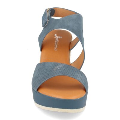 Sandalia Ankle Strap con Cuña de Yute y Cierre de Velcro - Imagen 3