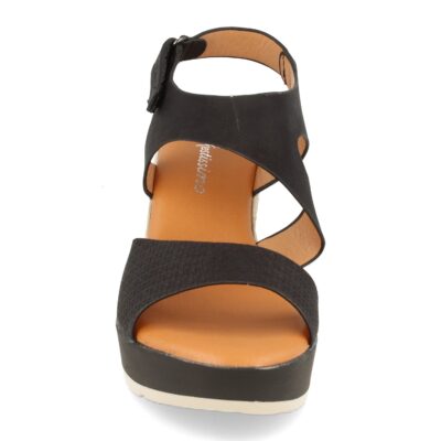 Sandalia Ankle Strap con Cuña de Yute y Cierre de Velcro - Imagen 3