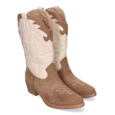Botas Cowboy para Mujer con Detalles en la Caña