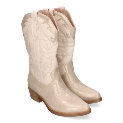 Botas Cowboy para Mujer con Detalles en la Caña