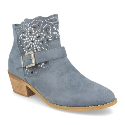 Botin de Mujer Estilo Campero con Hebilla - Imagen 2