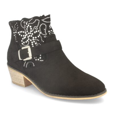 Botin de Mujer Estilo Campero con Hebilla - Imagen 2