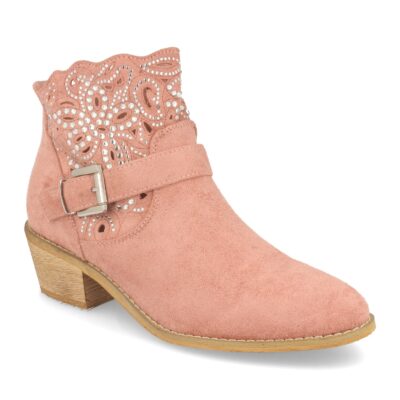 Botin de Mujer Estilo Campero con Hebilla - Imagen 2