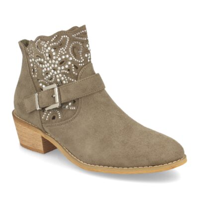 Botin de Mujer Estilo Campero con Hebilla - Imagen 2