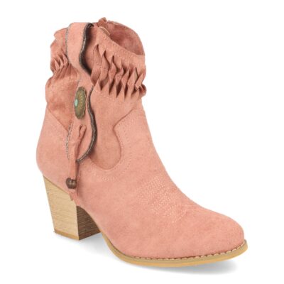 Botin de Mujer Campero con Bordado y Adornos - Imagen 2