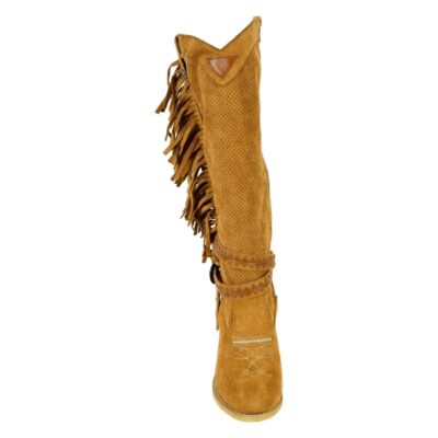 Bota Alta de Mujer con Flecos y Cremallera - Imagen 3