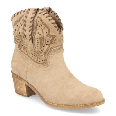 Botin de Mujer Estilo Campero con Tacon - Imagen 2