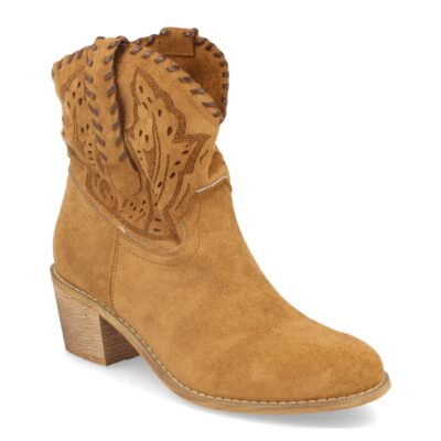 Botin de Mujer Estilo Campero con Tacon - Imagen 2