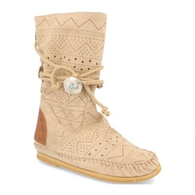 Botin Plano Estilo Indio con Flecos y Adornos - Imagen 2