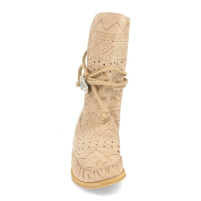 Botin Plano Estilo Indio con Flecos y Adornos - Imagen 3