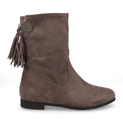 Botin de Mujer con Cremallera y Borlas