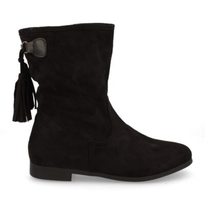 Botin de Mujer con Cremallera y Borlas