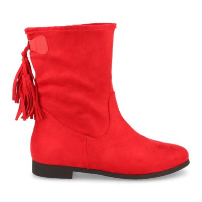 Botin de Mujer con Cremallera y Borlas
