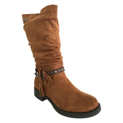 Bota de Mujer Plano con Borlas y Cremallera - Imagen 2