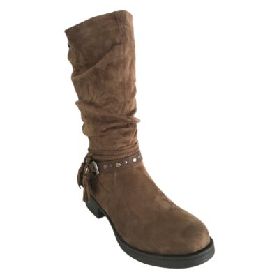 Bota de Mujer Plano con Borlas y Cremallera - Imagen 2