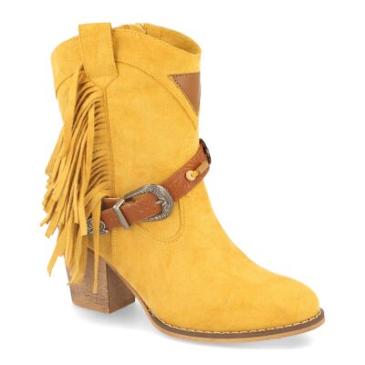 Botin de Mujer con Tacon Campero y Flecos - Imagen 2