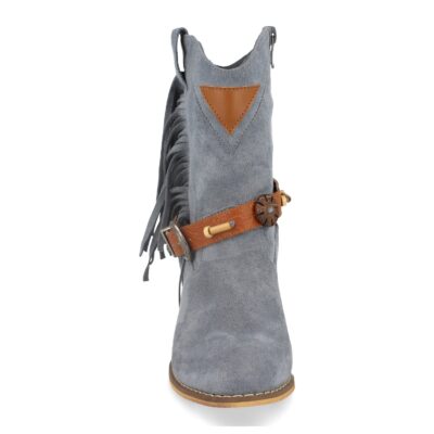Botin de Mujer con Tacon Campero y Flecos - Imagen 3