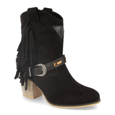 Botin de Mujer con Tacon Campero y Flecos - Imagen 2