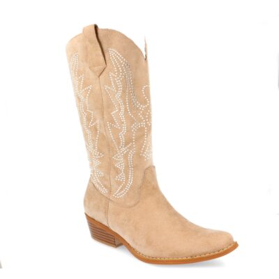 Bota Campera de Tacón con Bordado - Imagen 2