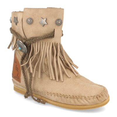 Botin de Mujer Plano con Flecos y Adornos - Imagen 2
