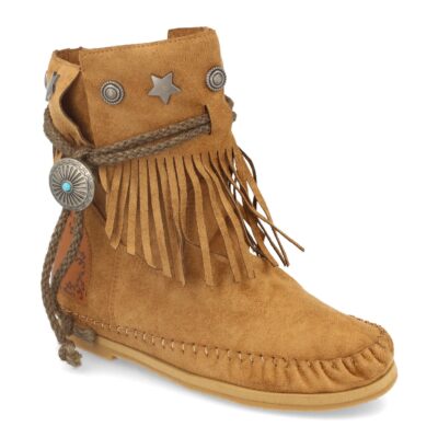 Botin de Mujer Plano con Flecos y Adornos - Imagen 2