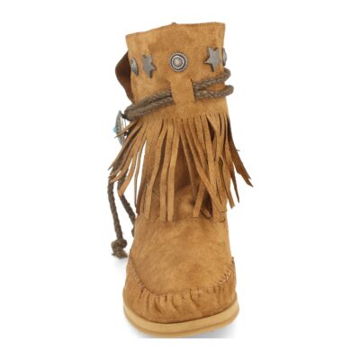 Botin de Mujer Plano con Flecos y Adornos - Imagen 3