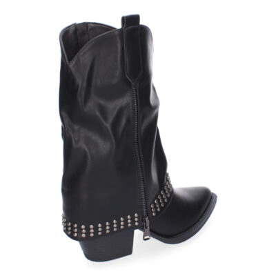 Botines de Tacón para Mujer, Estilo Cowboy Polaina, Comodas y Elegantes - Imagen 4