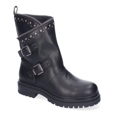Botas de Mujer con Tachuelas, Estilo Motero, Suela Dentada, Diseño Moderno - Imagen 4