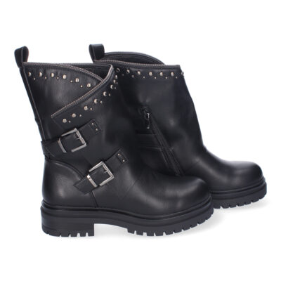 Botas de Mujer con Tachuelas, Estilo Motero, Suela Dentada, Diseño Moderno - Imagen 5