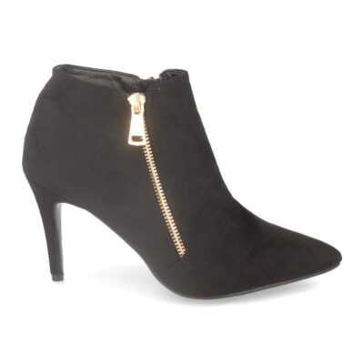 Botin de Mujer con Tacon de Aguja y Cremallera