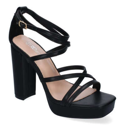 Sandalias de Tacón para Mujer, Elegantes, Diseño Moderno con Tiras Cruzadas - Imagen 3