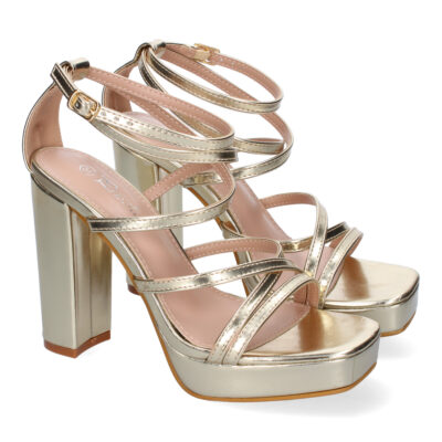 Sandalias de Tacón para Mujer, Elegantes, Diseño Moderno con Tiras Cruzadas