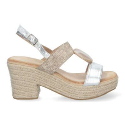 Sandalia de tacón para Mujer, Comodas, Detalle de Pedrería - Imagen 2
