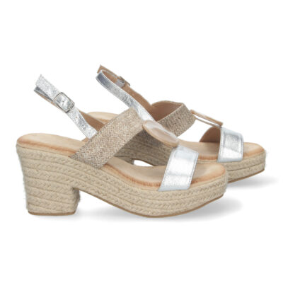 Sandalia de tacón para Mujer, Comodas, Detalle de Pedrería - Imagen 5