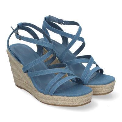 Sandalias de Cuña para Mujer con Tiras Cruzadas, Elegantes y Confortables