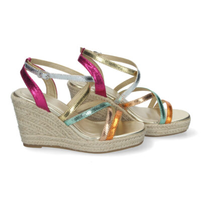 Sandalias de Cuña para Mujer con Tiras Cruzadas, Elegantes y Confortables - Imagen 5