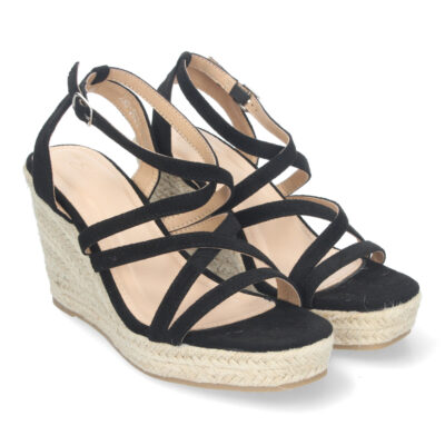 Sandalias de Cuña para Mujer con Tiras Cruzadas, Elegantes y Confortables
