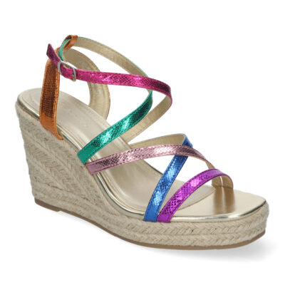 Sandalias de Cuña para Mujer con Tiras Cruzadas, Elegantes y Confortables - Imagen 3