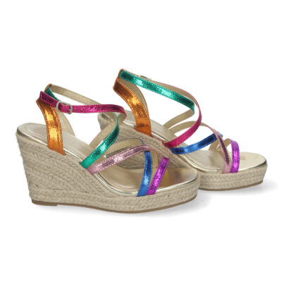 Sandalias de Cuña para Mujer con Tiras Cruzadas, Elegantes y Confortables - Imagen 5