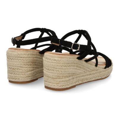 Sandalias de cuña de yute para mujer, comodas y elegantes diseño moderno con tiras cruzadas - Imagen 5
