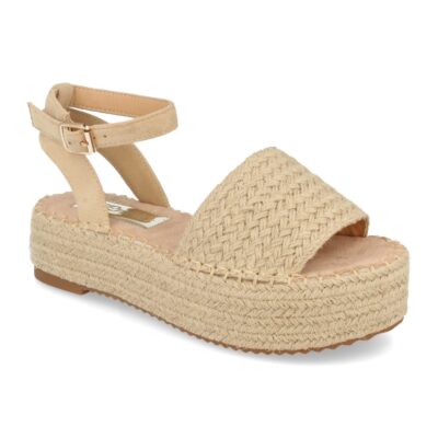 Sandalia de Plataforma con Yute Estilo Ankle Strap con Hebilla - Imagen 2