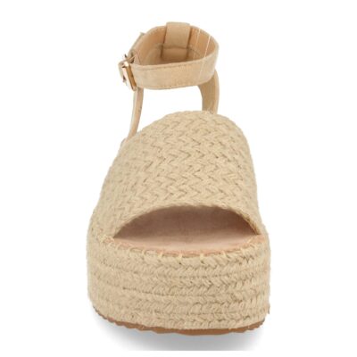 Sandalia de Plataforma con Yute Estilo Ankle Strap con Hebilla - Imagen 3