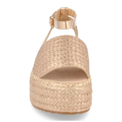 Sandalia de Plataforma con Yute Estilo Ankle Strap con Hebilla - Imagen 3