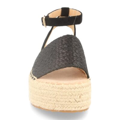 Sandalia de Plataforma con Yute Estilo Ankle Strap con Hebilla - Imagen 3